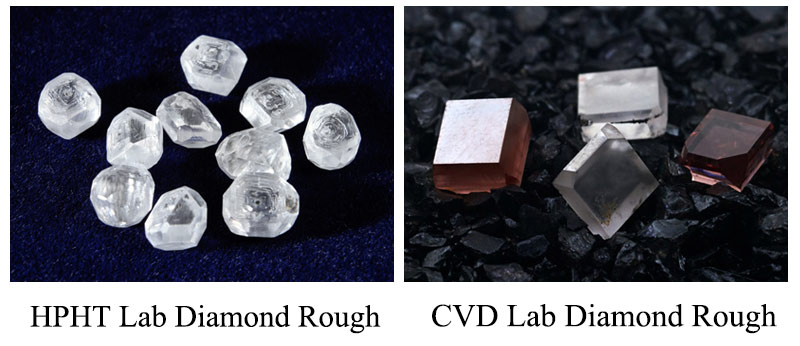 hpht and cvd lab grown diamonds