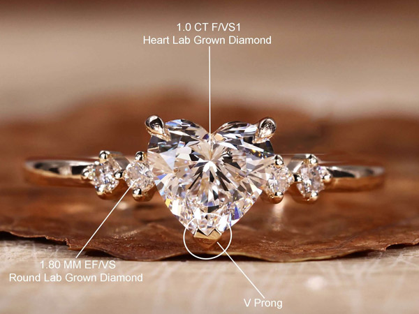 heart shaped loose diamond price