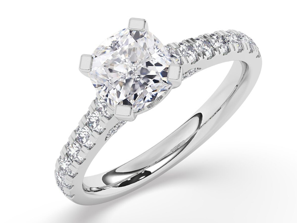 lab diamond engagement ring
