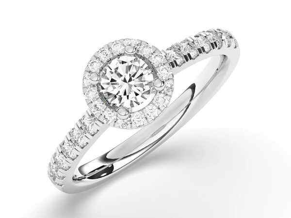 lab grown diamond engagement ring