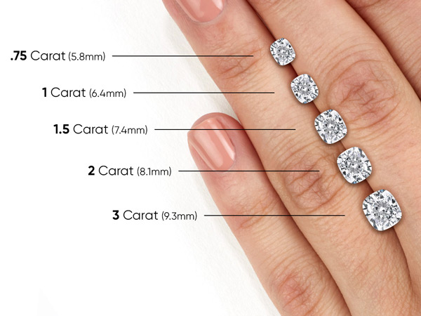 loose cushion cut diamond